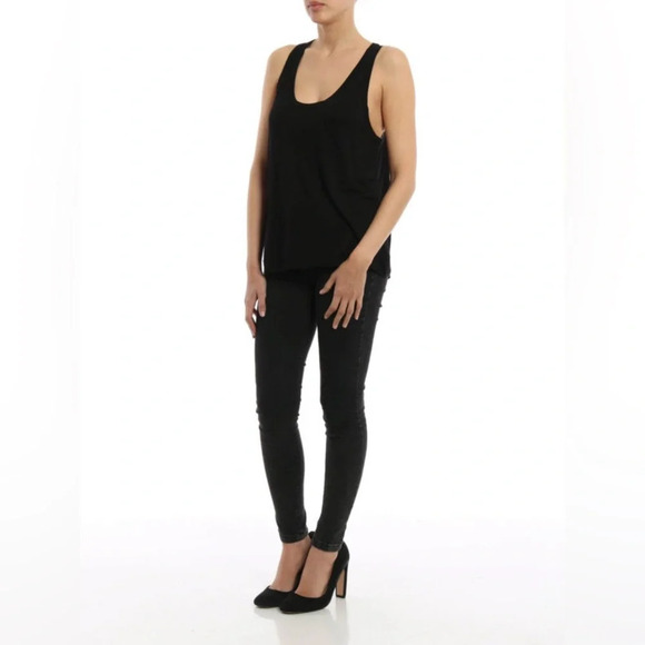 T by Alexander Wang classic  racerback tank with pocket, Small - Picture 2 of 10